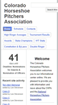 Mobile Screenshot of coloradohorseshoepitching.com